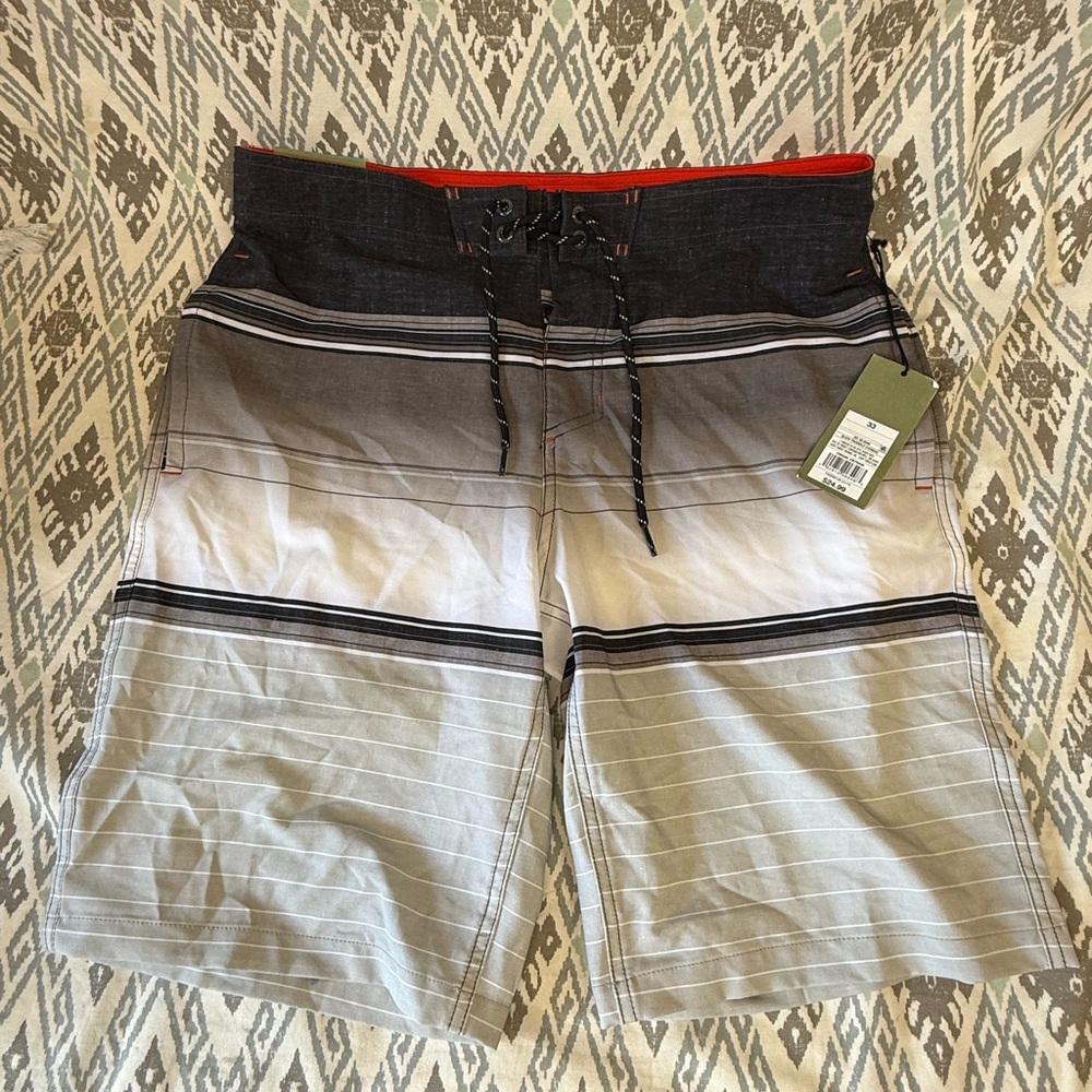Goodfellow Men's Gray Ombre Swim Shorts